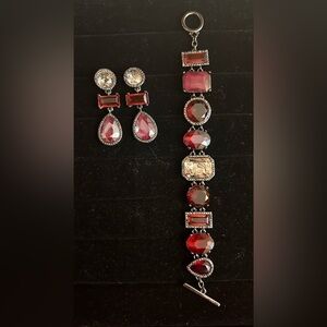 White House Black Market Earrings and Bracelet